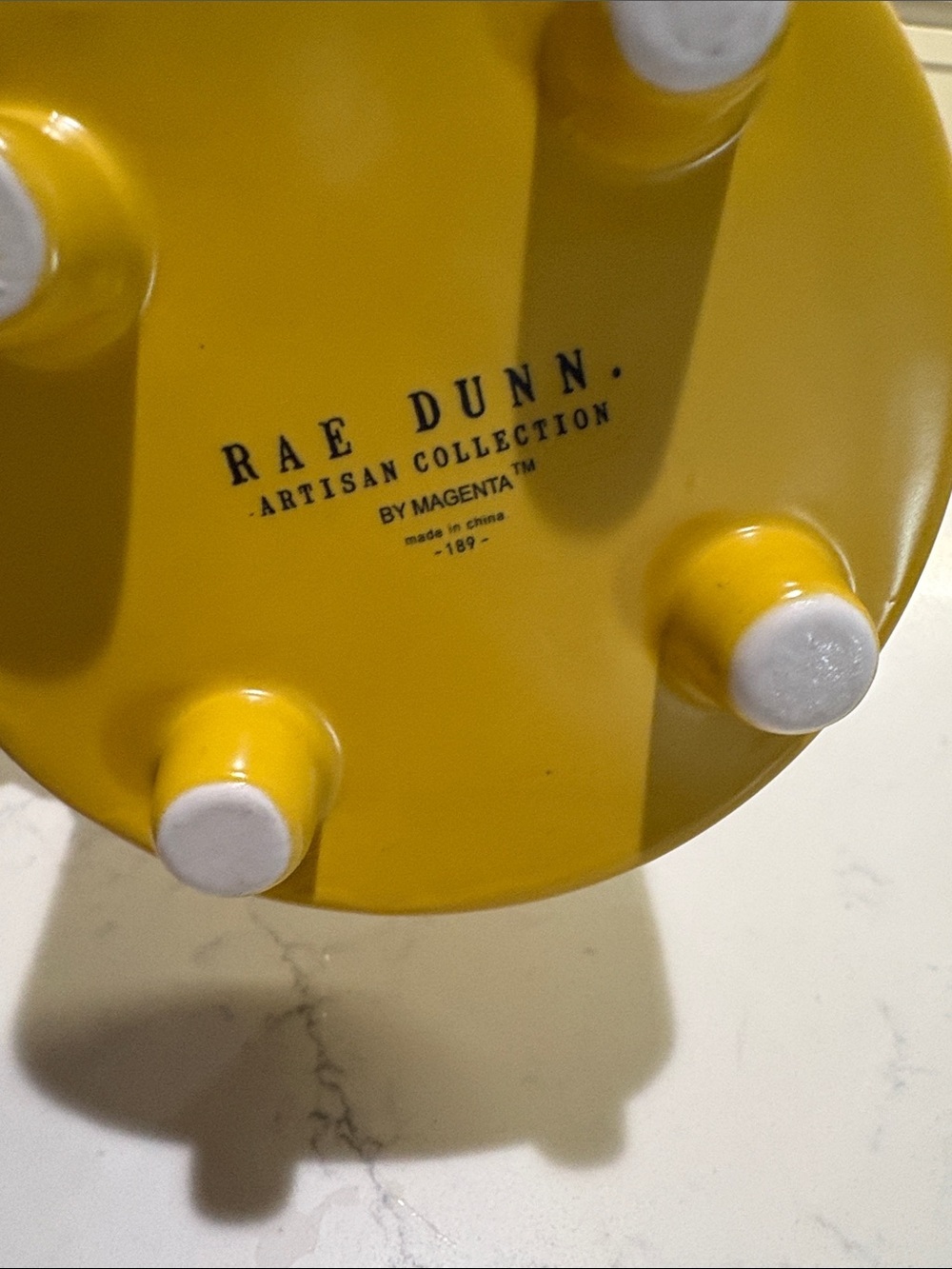Rae Dunn Yellow Cornucopia Ceramic Planter. - Picture 3 of 5